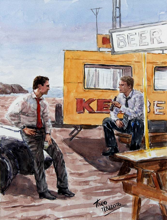Watercolour painting The Keo Van
