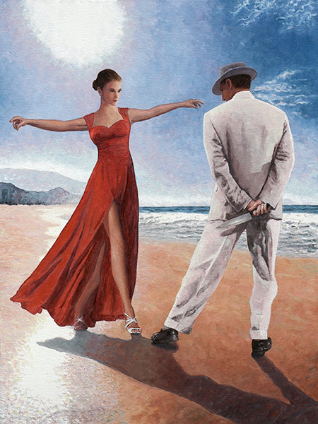 Dance art, a beach painting by Theo Michael titled The Last Dance