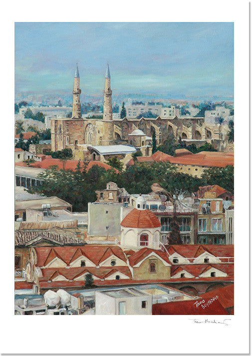 Mediterranean Fine Art Print by Theo Michael, Nicosia Rooftops