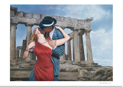 Fine Art Print by Theo Michael, A Kiss Is Just A Kiss