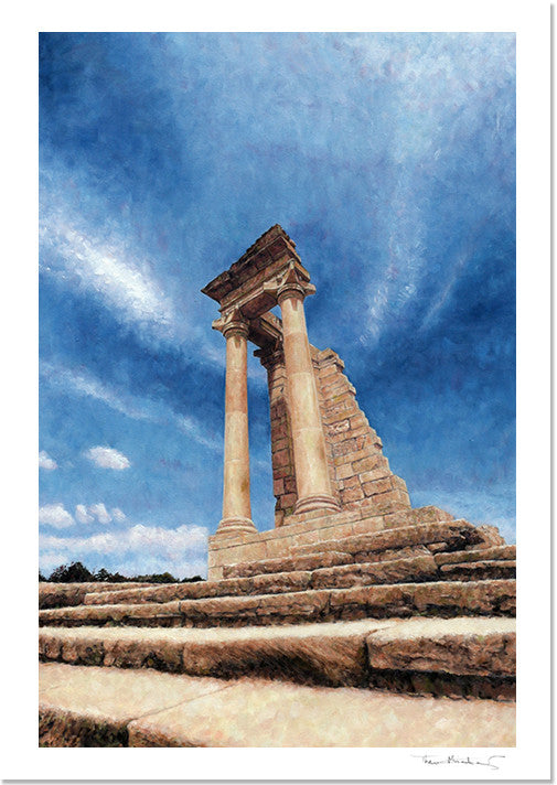 Mediterranean Fine Art Print by Theo Michael, Temple Of Apollo Kourion Cyprus