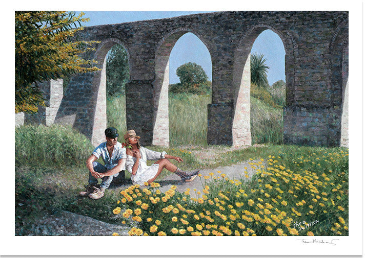 Mediterranean Fine Art Print by Theo Michael, Kamares Aqueduct in Larnaca