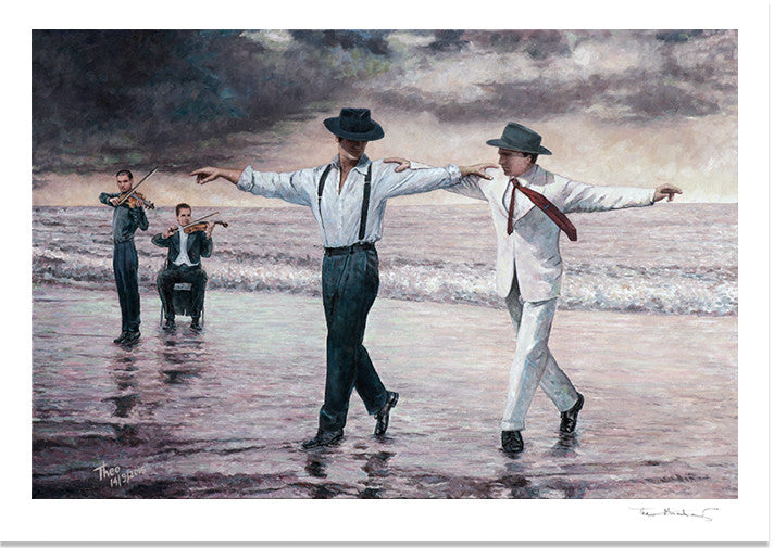 Cyprus traditions Cyprus Life, The Beach Quartet Fine Art Print by Theo Michael