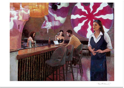 bar and restaurant Fine Art Print, The Townhouse by Theo Michael, a restaurant in the heart of Larnaca