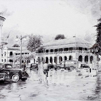 painting by Theo Michael, Ataturk Square Nicosia