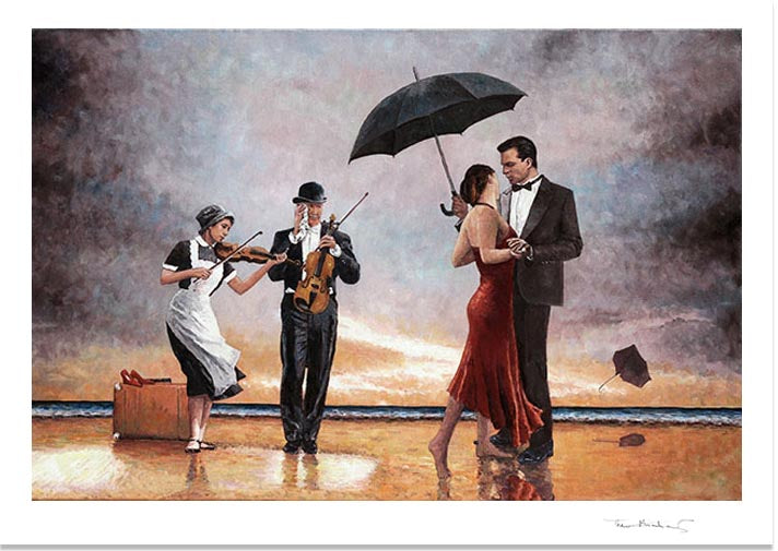 Modern popular Oil Painting The Singing Butler by Jack Vettriano Canvas Wall Art Room De