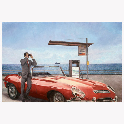 Art Noir Wall Art by Theo Michael, E-Type by the sea
