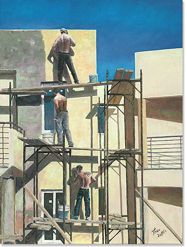Mediterranean Wall art by Theo Michael, Men At Work
