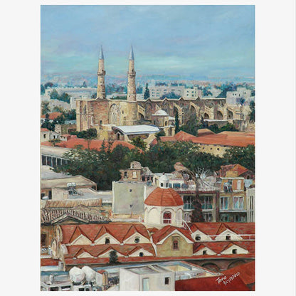 Mediterranean Wall Art by Theo Michael, Nicosia Rooftops