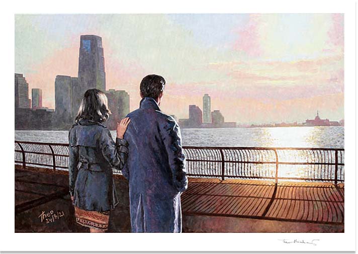 Fine Art Print, New Horizon New York, Hudson River by Theo Michael