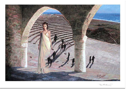 Aphrodite Fine Art Print by Theo Michael inspired by Kourion Amphitheatre in Cyprus