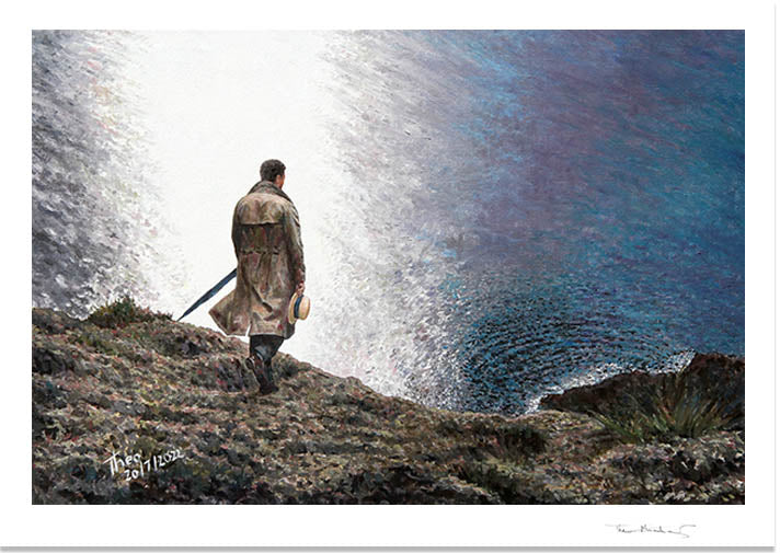 Fine Art Print The Wanderer inspired by C.D. Friedrich, an oil painting by Theo Michael