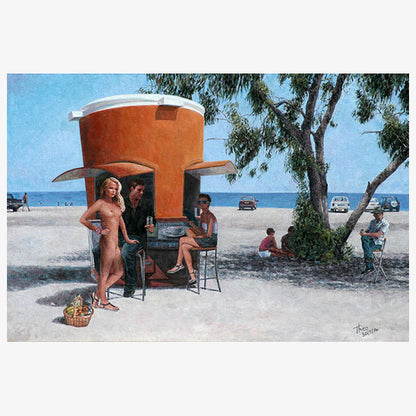 Mediterranean Wall art by Theo Michael, The Picnic Basket