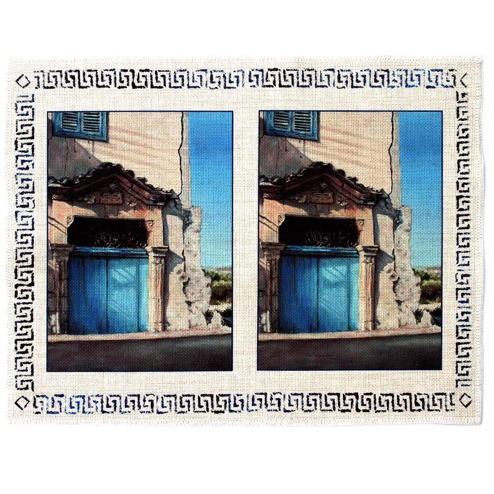 Place mat Mediterranean design of Village Blue Door