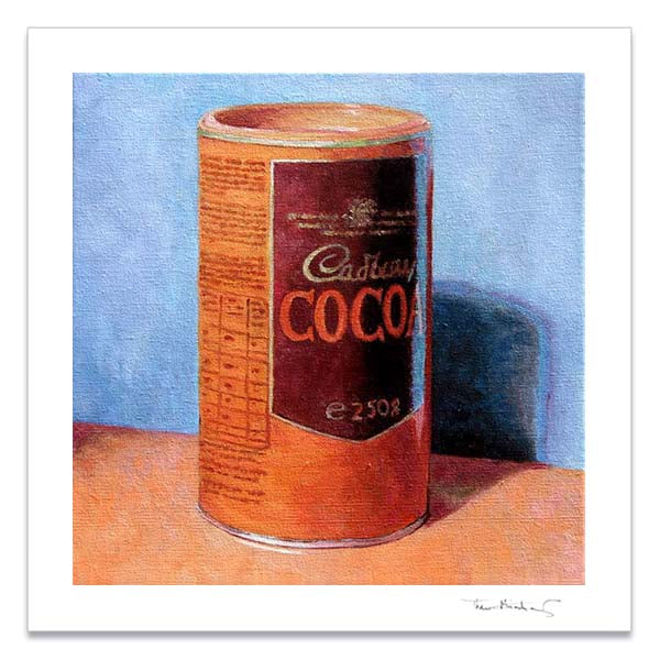 Wall decor for the kitchen, Cadbury Cocoa Tin by Theo Michael
