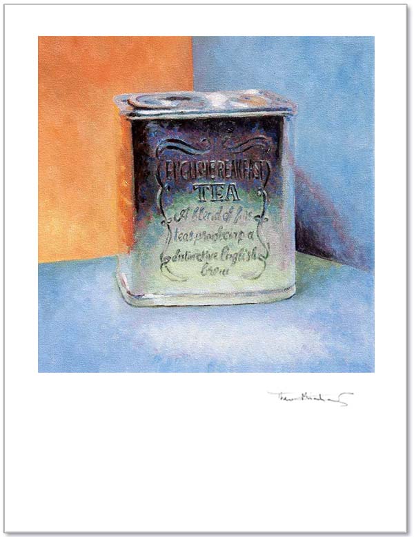 Painting for the kitchen, English Breakfast Tea Tin by Theo Michael