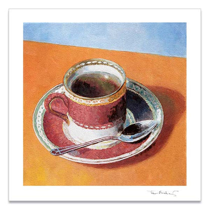 wall decor for the kitchen, fine art print of a Wedgewood coffee cup by Theo Michael